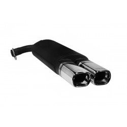 Ulter Sportauspuff passend für Toyota Corolla typ E11 1997-2001, 2 Endrohre rechteckig 80×65