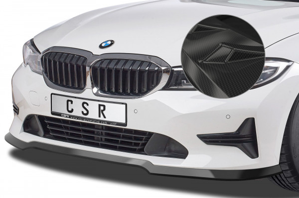 Cup-Spoilerlippe mit ABE für BMW 3er G20 Limousine / G21 Touring CSL444-C Carbon Look Hochglanz