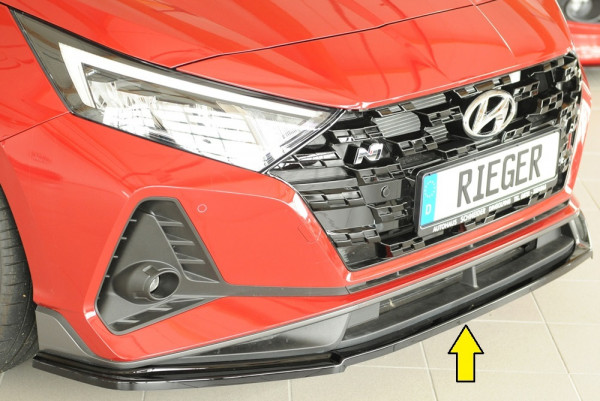 Rieger Spoilerschwert glanz schwarz für Hyundai i20 N (BC3) 5-tür. (Schrägheck) 04.21-