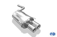 FOX Endschalldämpfer 2x80 Typ 13 passend für Mercedes CLK 208 FOX Endschalldämpfer 2x80 Typ 13 passend für Mercedes CLK 208