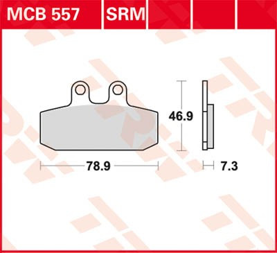 Scheibenbremsbeläge MCB557SRM