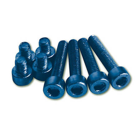 Aluschrauben Set M5 blau eloxiert