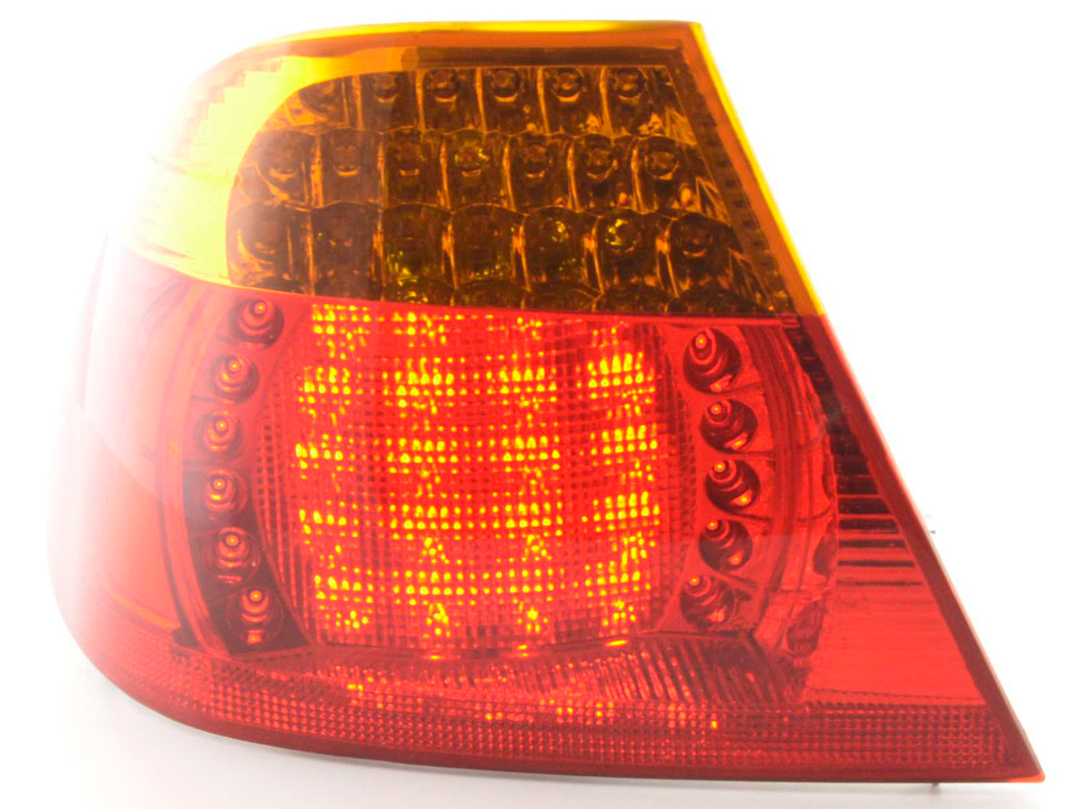 Neu BMW E46 Coupe LED Rückleuchten Gelb-Rot ZB Life Links und Rechts