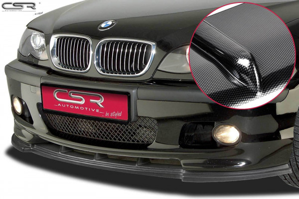 Cup-Spoilerlippe mit ABE für BMW 3er E46 CSL185-C Carbon Look Hochglanz