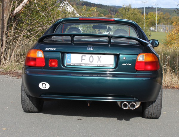 Honda CRX III Endschalldämpfer - 2x76 Typ 13