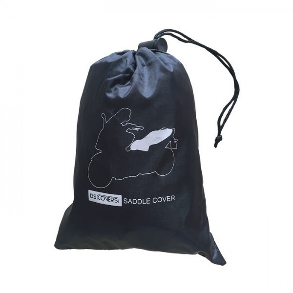 Wasserdichte Sitzabdeckung passend für Motorrad und Maxiroller – Schwarz, Universal