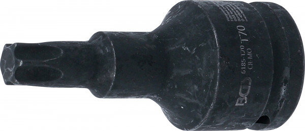 Kraft-Bit-Einsatz | Länge 100 mm | Antrieb Innenvierkant 20 mm (3/4") | T-Profil (für Torx) T70