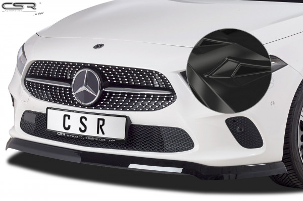 Cup-Spoilerlippe mit ABE für Mercedes-Benz A-Klasse W177 CSL312 Schwarz Strukturiert