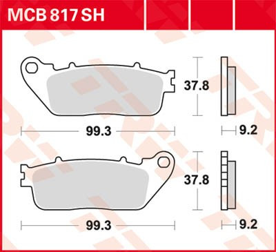 Scheibenbremsbeläge MCB817SH