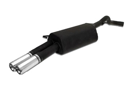 Ulter Sportauspuff passend für Skoda Octavia 1996–2004 mit 2 Endrohren Ø100