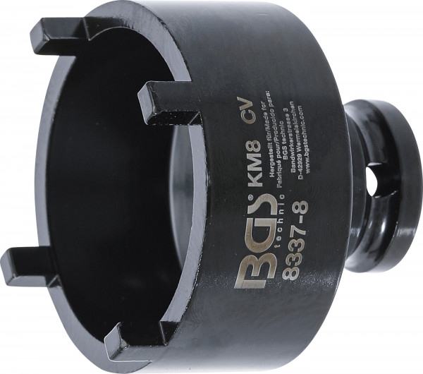 BGS Nutmutternschlüssel KM8 mit außenliegenden Zapfen