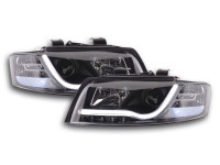Scheinwerfer Set Daylight LED TFL-Optik passend für Audi A4 Typ 8E 01-04 schwarz Scheinwerfer Set Daylight LED TFL-Optik passend für Audi A4 Typ 8E 01-04 schwarz