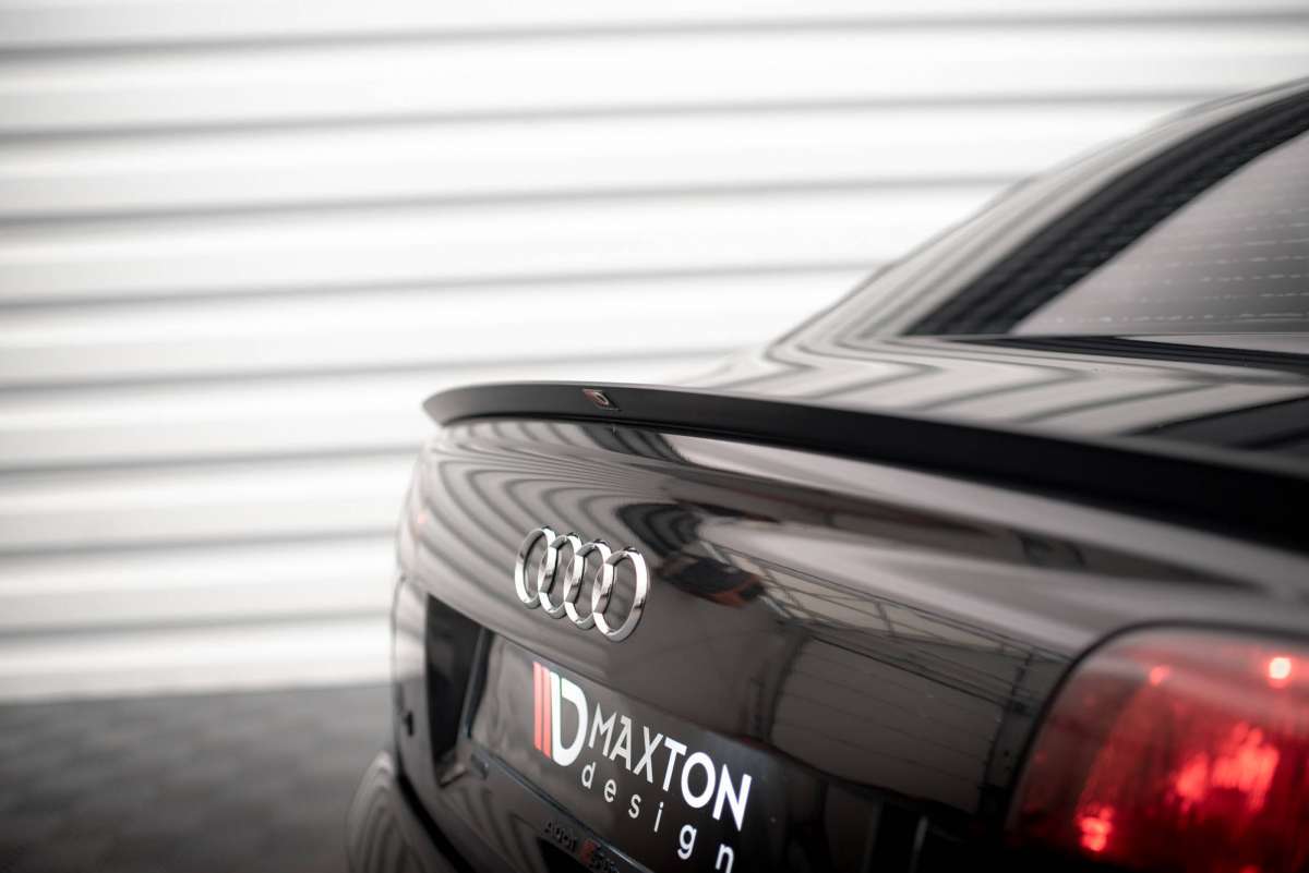 Spoiler CAP Fur Audi A4 Limousine S Line B7 Schwarz Hochglanz Spoilerlippe Spoiler Aerodynamik Auto Tuning tuning parts24