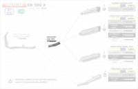 Arrow Zwischenrohr Edelstahl passend für Honda CB 500 X 17-18 Arrow Zwischenrohr Edelstahl passend für Honda CB 500 X 17-18