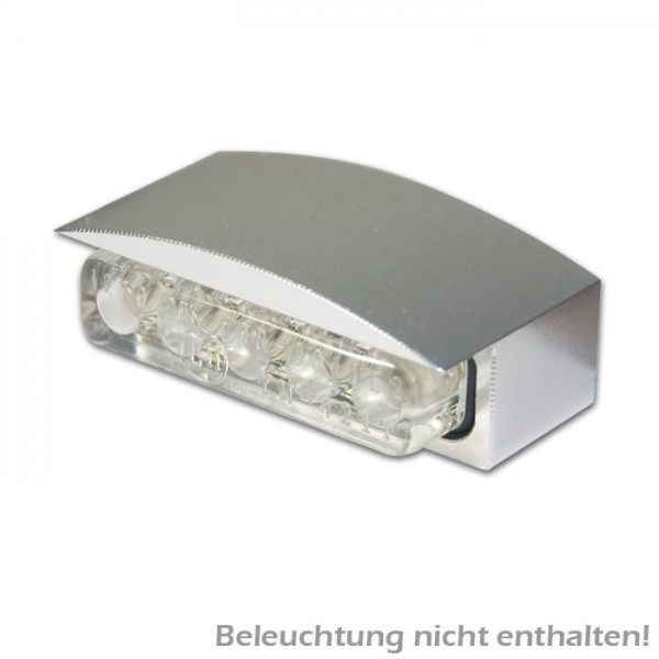 Gehäuse für LED-Kennzeichenbeleu. 284343 "Ice",* silber, Alu