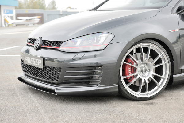 Rieger Spoilerschwert matt schwarz für VW Golf 7 GTI 3-tür. 04.13-12.16 (bis Facelift)