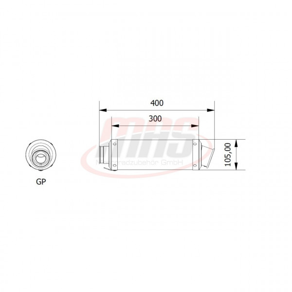 MIVV GP Edelstahl Schwarz Suzuki GSX-R 600 08-10 - GSX-R 750 08-10