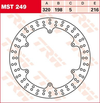 Bremsscheibe starr MST249