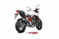 Storm by MIVV Oval Edelstahl Endschalldämpfer passend für Honda CB 750 Hornet 2023-2025 Storm by MIVV Oval Edelstahl Endschalldämpfer passend für Honda CB 750 Hornet 2023-2025