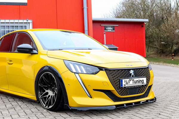 Cuplippe Frontspoilerlippe mit Wings für Peugeot 208 II GT GT-Line