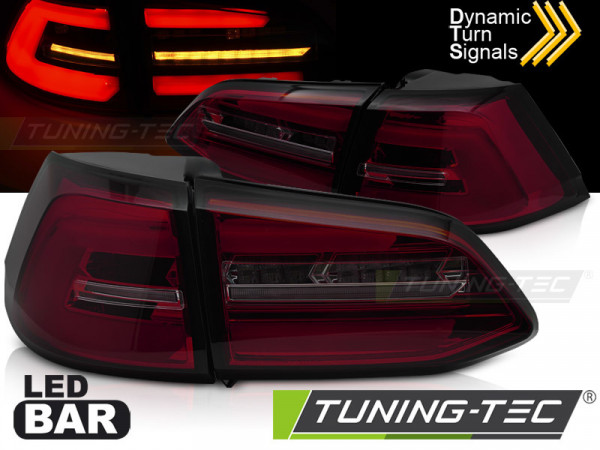 LED Rückleuchten rot getönt dynamische Blinker Passend Für VW Golf 7 13-17 Sw