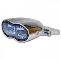 Doppelscheinwerfer Sirius chrom blaues Glas E-geprüft Doppelscheinwerfer Sirius chrom blaues Glas E-geprüft