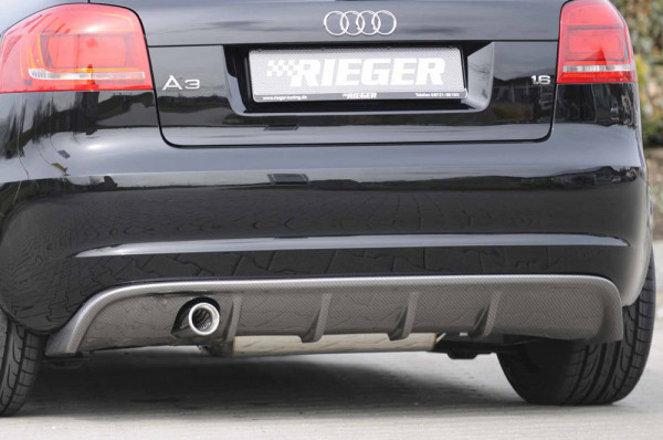 Rieger Heckeinsatz passend für Audi A3 (8P) 3-tür. 07.08- (ab Facelift)