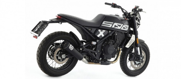 Arrow Rebel Endschalldämpfer Edelstahl Schwarz passend für Brixton CrossFire 500 X