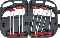 Steckschlüssel-Satz mit T-Griff 9-tlg. SW 6–14 mm Steckschlüssel-Satz mit T-Griff 9-tlg. SW 6–14 mm