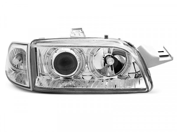 Scheinwerfer Fiat Punto 1 11.93-09.99 Angel Eyes Chrome