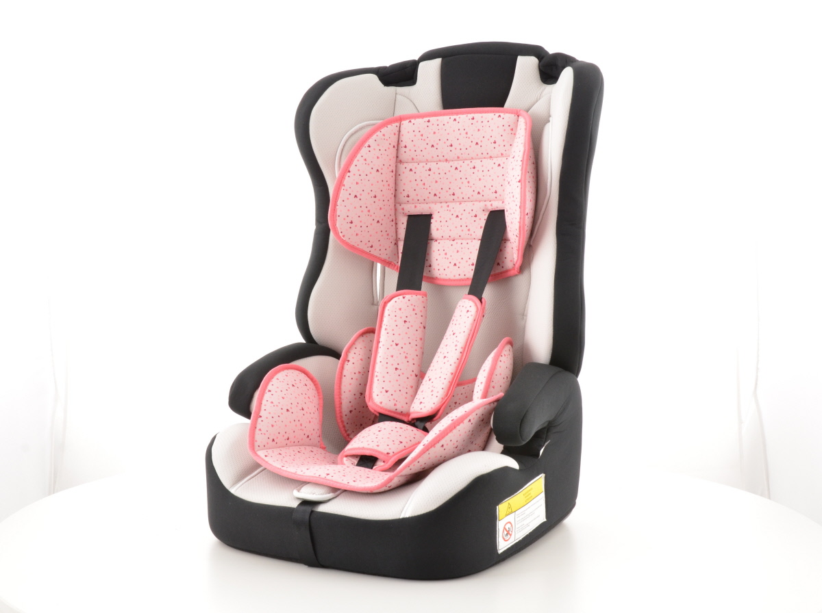 Kinderautositz Kindersitz Autositz schwarz/weiß/pink ...