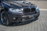 Front Ansatz Für BMW X5 E70 Facelift M Paket Schwarz Hochglanz