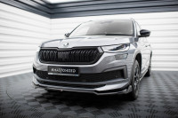 Front Ansatz V.2 Für Skoda Kodiaq Sportline Mk1 Facelift Schwarz Hochglanz Front Ansatz V.2 Für Skoda Kodiaq Sportline Mk1 Facelift Schwarz Hochglanz