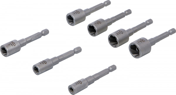 Ausdreh-Satz für Schrauben und Muttern 7-tlg. | Antrieb Außensechskant 6,3 mm (1/4")
