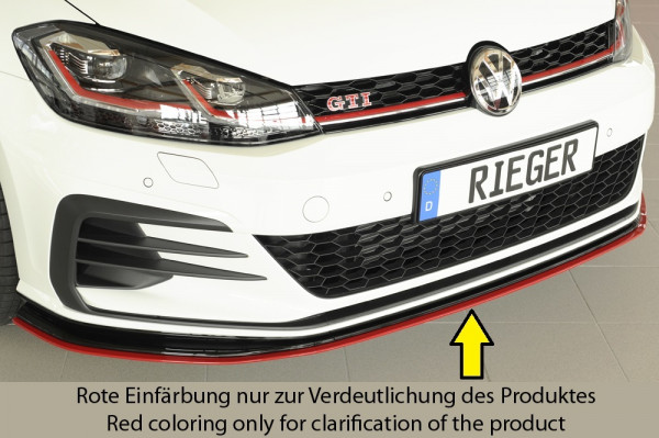 Rieger Spoilerschwert nur für GTI - TCR für VW Golf 7 GTI-TCR 3-tür. 01.19-