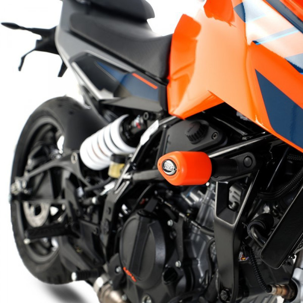 R&G Sturzpads No Cut passend für KTM Duke 125 / 390 & Husqvarna Svartpilen / Vitpilen 401 ab 2024
