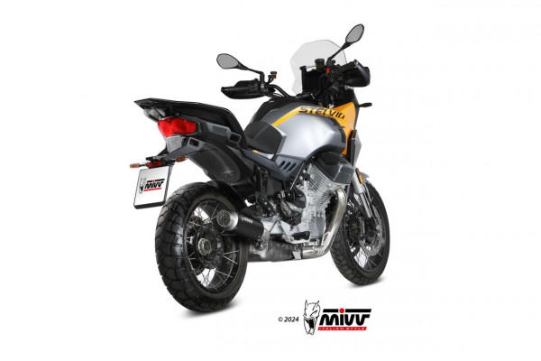 MIVV GPPro Edelstahl Schwarz MOTO GUZZI STELVIO 1000 24-