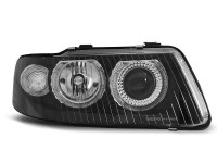 Scheinwerfer Angel Eyes schwarz passend für Audi A3 8L (09/2000–05/2003) Scheinwerfer Angel Eyes schwarz passend für Audi A3 8L (09/2000–05/2003)