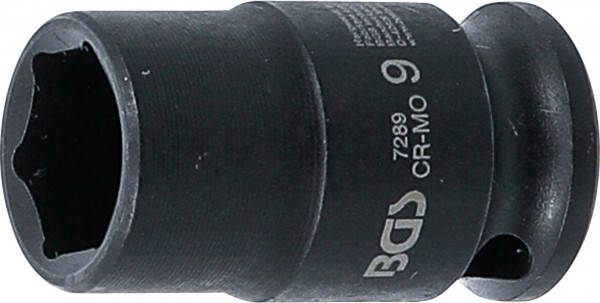 BGS Kraft-Steckschlüssel-Einsatz 9 mm Sechskant 1/4 Zoll Innenvierkant