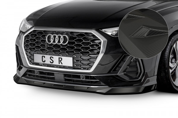 Cup-Spoilerlippe für Audi Q3 (Typ F3) CSL485-M Carbon Look Matt