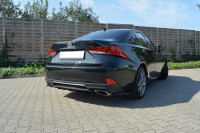 Diffusor Heck Ansatz Für Lexus IS Mk3 Facelift T Schwarz Hochglanz