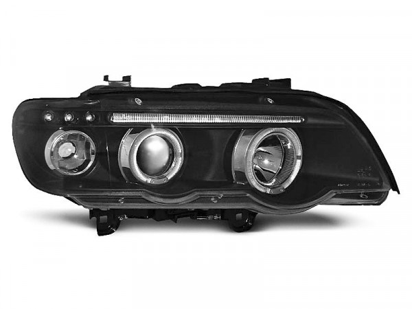 Scheinwerfer Angel Eyes chrom passend für BMW X5 E53 09.99-10.03