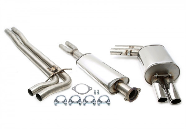 TA Technix Edelstahlanlage 2x70mm passend für Volvo V70 II R / S60 I R