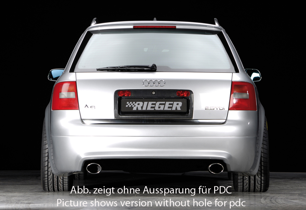 Rieger Heckansatz S6-Look für Audi A6 (4B) Avant 01.97-06 ...