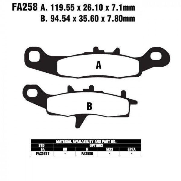 EBC-FA258 MX-R*