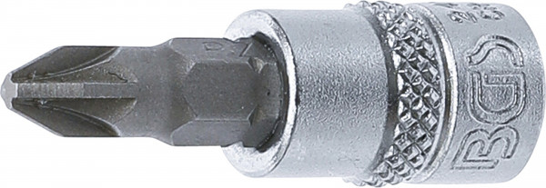 BGS Bit-Einsatz Kreuzschlitz PZ2 mit Innenvierkant 6,3 mm (1/4 Zoll)