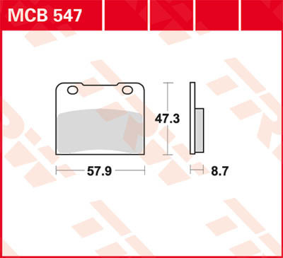 Scheibenbremsbeläge MCB547