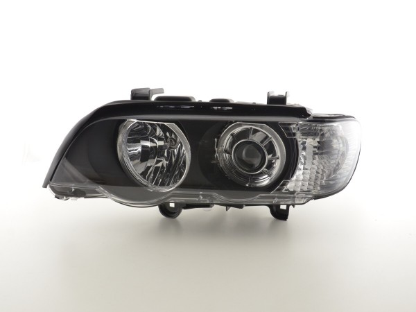 Scheinwerfer Set Angel Eyes LED BMW X5 E53 Bj. 00-03 schwarz