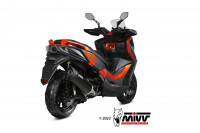 MIVV MOVER Edelstahl Schwarz passend für KYMCO DTX 360 350 23-24 MIVV MOVER Edelstahl Schwarz passend für KYMCO DTX 360 350 23-24