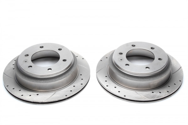 TA Technix Sport Bremsscheiben Satz Hinterachse passend für Honda Civic/Opel Frontera/Monterey